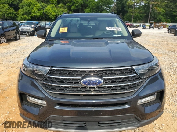 2022 Ford Explorer XLT with VIN 1FMSK8DH4NGB27006, listed as a Copart auction lot 58075055 with 109,500 mi miles and Salvage title. Bid and sale history available at DreamBid. Image 5.