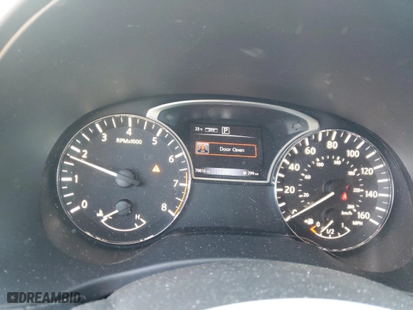 2017 Nissan Pathfinder S with VIN 5N1DR2MMXHC697957, listed as a Copart auction lot 89395405 with 79816 miles and Salvage Title. Bid and sale history available at carsss.com. Image 9.