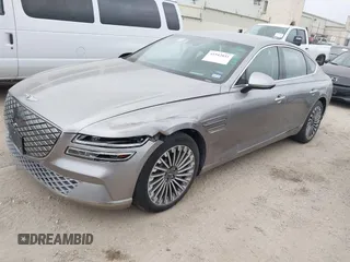 2023 Genesis G80 with VIN KMTGE4S14PU006305, listed as a IAAI auction lot 41942031 with 19,777 mi miles and . Bid and sale history available at carsss.com. Image 2.