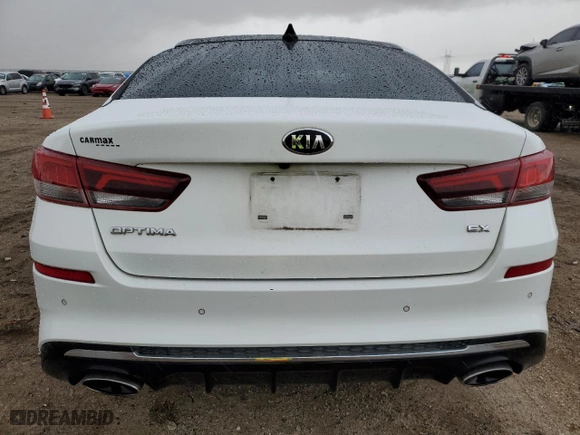 2019 Kia Optima EX with VIN 5XXGU4L13KG333132, listed as a Copart auction lot 47991725 with 93,769 mi miles and Salvage Title. Bid and sale history available at carsss.com. Image 6.