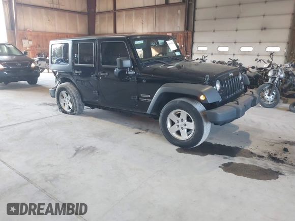 2018 Jeep Wrangler Unlimited Sport S with VIN 1C4HJWDG5JL888349, listed as a IAAI auction lot 40764318 with 61,419 mi miles and . Bid and sale history available at DreamBid. Image 1.