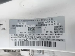 2020 Toyota Yaris LE с VIN 3MYDLBJV5LY706259, выставлен на аукционе IAAI как лот 41479601 с пробегом 79 270 миль миль и . История ставок и продаж доступна на DreamBid. Изображение 9.