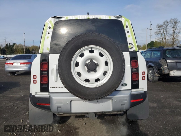 2023 Land Rover Defender S with VIN SALEJ6EX7P2227141, listed as a Copart auction lot 50351785 with 8,810 mi miles and Salvage title. Bid and sale history available at DreamBid. Image 6.
