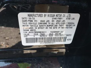 2024 Infiniti Q50 Luxe with VIN JN1EV7BR6RM632411, listed as a IAAI auction lot 41903452 with 5,623 mi miles and . Bid and sale history available at DreamBid. Image 9.