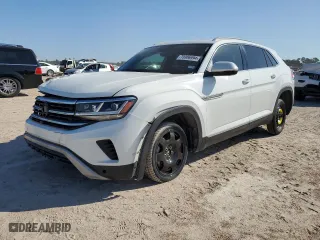 2021 Volkswagen Atlas Cross Sport 3.6L V6 SEL Premium with VIN 1V2TE2CA1MC204677, listed as a Copart auction lot 73306994 with 83,188 mi miles and Salvage Title. Bid and sale history available at carsss.com. Image 1.