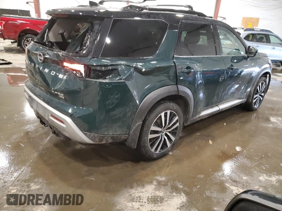 2024 Nissan Pathfinder Platinum z VIN 5N1DR3DK2RC202673, wystawiony jako Copart lot #43844925 z przebiegiem 16 813 mil mil oraz Szkoda całkowita • Salvage title. Historia ofert i sprzedaży dostępna na DreamBid. Obrazek 3.