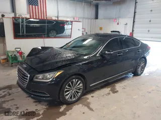 2015 Hyundai Genesis 3.8L with VIN KMHGN4JE1FU012186, listed as a IAAI auction lot 41753637 with 91,241 mi miles. Bid and sale history available at carsss.com. Image 17.