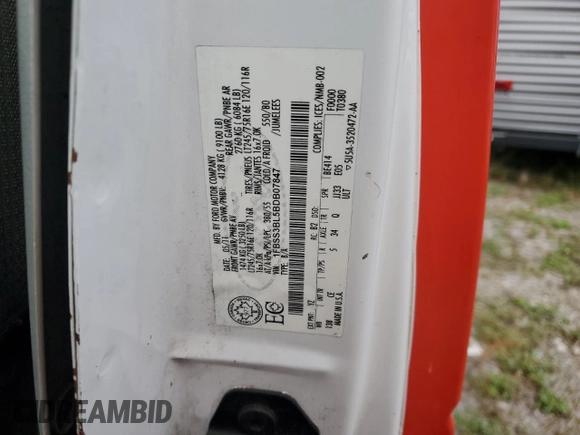 2011 Ford Econoline Passenger XL with VIN 1FBSS3BL5BDB07847, listed as a Copart auction lot 73324514 with 143,962 mi miles and Salvage Title. Bid and sale history available at DreamBid. Image 13.