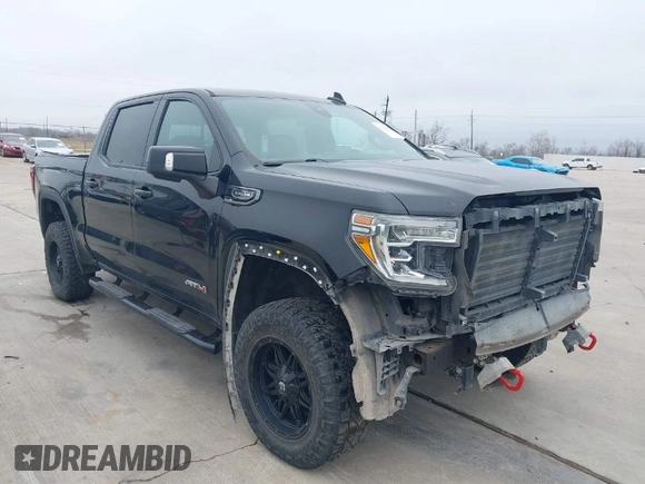 2021 GMC Sierra 1500 AT4 with VIN 3GTP9EED9MG298241, listed as a IAAI auction lot 41422308 with 90,052 mi miles. Bid and sale history available at carsss.com. Image 1.