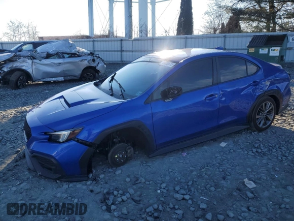 2022 Subaru WRX with VIN JF1VBAA67N9008162, listed as a Copart auction lot 45800615 with 56,003 mi miles and Salvage Title. Bid and sale history available at carsss.com. Image 1.