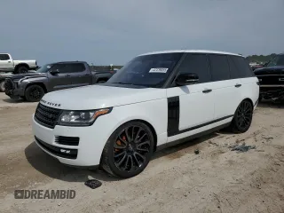 2017 Land Rover Range Rover HSE z VIN SALGS2FV6HA362498, wystawiony jako Copart lot #47239055 z przebiegiem 45 368 mil mil oraz Szkoda całkowita • Salvage title. Historia ofert i sprzedaży dostępna na DreamBid. Obrazek 1.