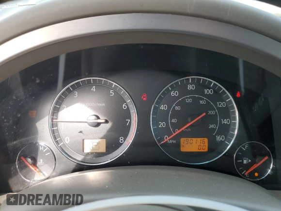 2004 Infiniti FX with VIN JNRAS08W84X215517, listed as a Copart auction lot 53204845 with 190,116 mi miles and Clean title. Bid and sale history available at DreamBid. Image 9.
