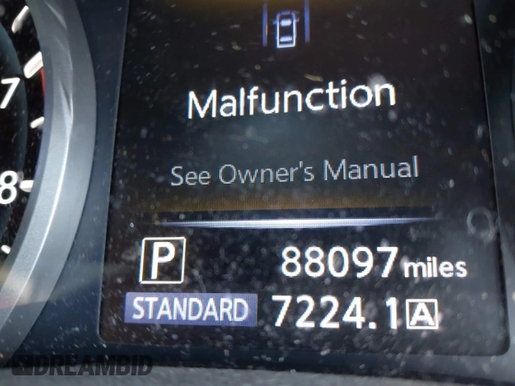 2018 Infiniti Q50 RED SPORT 400 with VIN JN1FV7AR7JM481248, listed as a IAAI auction lot 41645010 with 88,097 mi miles. Bid and sale history available at carsss.com. Image 16.