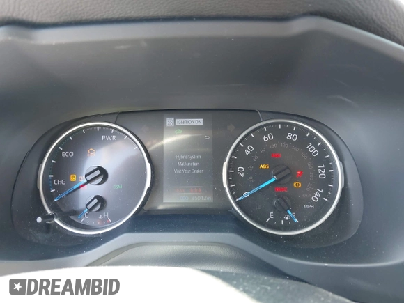 2022 Toyota RAV4 Hybrid XLE Premium with VIN JTMB6RFV1ND063963, listed as a IAAI auction lot 42550907 with 35,012 mi miles and . Bid and sale history available at DreamBid. Image 7.