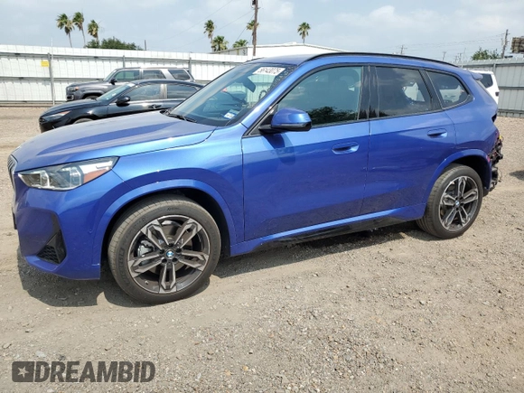 2024 BMW X1 xDrive28i with VIN WBX73EF06R5007063, listed as a Copart auction lot 56143075 with 2,947 mi miles and Salvage title. Bid and sale history available at DreamBid. Image 1.