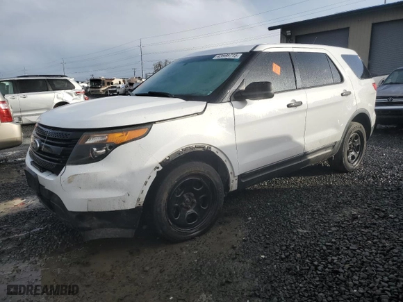 2013 Ford Utility Police Interceptor with VIN 1FM5K8AR7DGB29826, listed as a Copart auction lot 43964715 with 0 mi miles and Salvage Title. Bid and sale history available at carsss.com. Image 1.