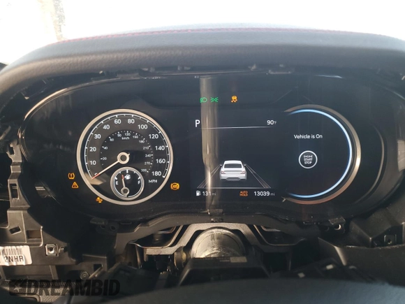 2023 Genesis G70 3.3T with VIN KMTG54TE2PU110213, listed as a Copart auction lot 43505025 with 13,039 mi miles and Salvage Title. Bid and sale history available at DreamBid. Image 9.