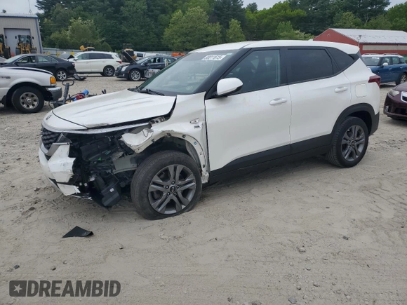 2021 Kia Seltos LX with VIN KNDEPCAA4M7118303, listed as a Copart auction lot 58011615 with 45,750 mi miles and Salvage title. Bid and sale history available at DreamBid. Image 1.