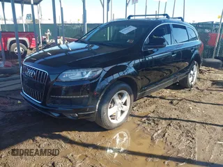2015 Audi Q7 3.0T Premium with VIN WA1CGAFE8FD022759, listed as a IAAI auction lot 41396200 with 1 mi miles. Bid and sale history available at carsss.com. Image 2.