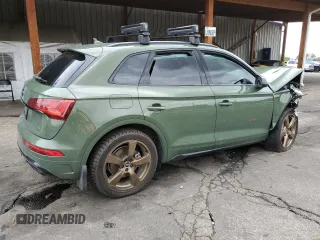 2022 Audi Q5 S line Premium Plus with VIN WA1EAAFY9N2040654, listed as a Copart auction lot 58979185 with 35,546 mi miles and Salvage title. Bid and sale history available at DreamBid. Image 3.