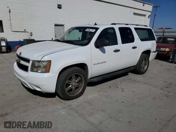 2007 Chevrolet Suburban LTZ z VIN 3GNFC16J57G133101, wystawiony jako Copart lot #58962725 z przebiegiem 52 956 mil mil oraz Szkoda całkowita • Salvage title. Historia ofert i sprzedaży dostępna na DreamBid. Obrazek 1.