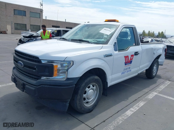 2019 Ford F-150 XL with VIN 1FTMF1CB4KKC70407, listed as a IAAI auction lot 40025564 with 65,390 mi miles. Bid and sale history available at carsss.com. Image 18.