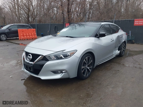 2018 Nissan Maxima SL with VIN 1N4AA6AP1JC394078, listed as a IAAI auction lot 41197428 with 91,281 mi miles. Bid and sale history available at carsss.com. Image 2.