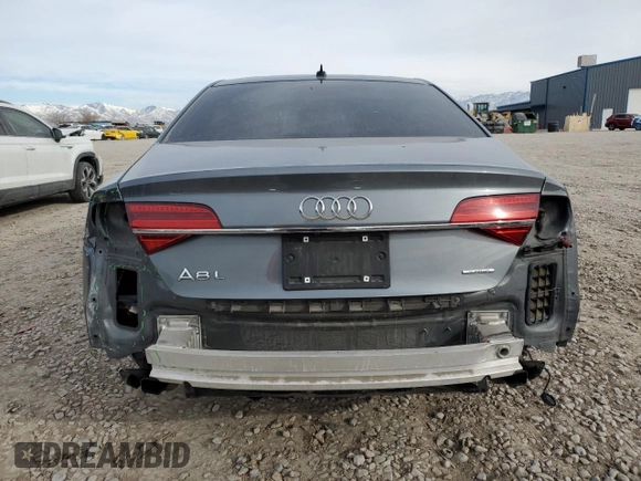2017 Audi A8 with VIN WAU44AFD3HN002052, listed as a Copart auction lot 41834475 with 111,666 mi miles and Salvage title. Bid and sale history available at DreamBid. Image 6.