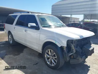 2015 Ford Expedition Max Limited with VIN 1FMJK1KT6FEF49821, listed as a IAAI auction lot 41825240 with 180,460 mi miles. Bid and sale history available at carsss.com. Image 1.