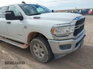 2023 Ram 2500 Big Horn with VIN 3C6UR5DL7PG587769, listed as a IAAI auction lot 41300388 with 33,384 mi miles. Bid and sale history available at carsss.com. Image 6.