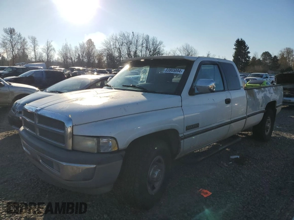 1997 Dodge Ram 2500 with VIN 3B7KC23D3VM500703, listed as a Copart auction lot 83865894 with 316,114 mi miles and Salvage Title. Bid and sale history available at carsss.com. Image 1.