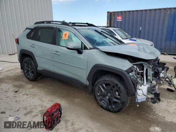 2023 Toyota RAV4 Adventure with VIN 2T3J1RFV7PW343709, listed as a Copart auction lot 50255275 with 37,542 mi miles and Non Repairable. Bid and sale history available at carsss.com. Image 4.