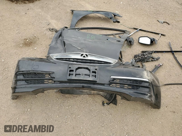 2017 Acura TLX with VIN 19UUB1F39HA004574, listed as a Copart auction lot 58844505 with 86,062 mi miles and Salvage title. Bid and sale history available at DreamBid. Image 12.