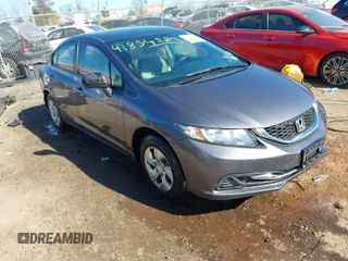 2015 Honda Civic Sedan LX with VIN 2HGFB2F56FH543488, listed as a IAAI auction lot 41854581 with 116,155 mi miles. Bid and sale history available at carsss.com. Image 1.