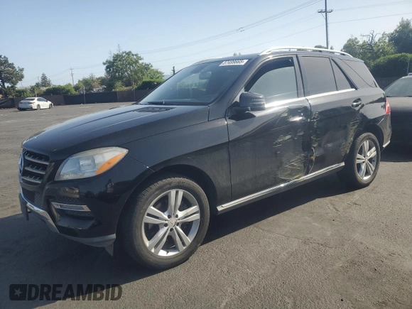 2013 Mercedes-Benz M 350 with VIN 4JGDA5JB1DA144440, listed as a Copart auction lot 57499665 with 114,274 mi miles and Salvage title. Bid and sale history available at DreamBid. Image 1.