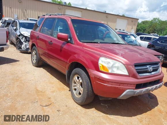 2004 Honda Pilot EX with VIN 2HKYF18564H595761, listed as a IAAI auction lot 42238901 with 376,548 mi miles and . Bid and sale history available at DreamBid. Image 1.