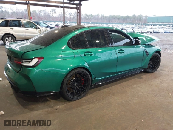 2024 BMW M3 Competition with VIN WBS33AY02RFS17759, listed as a IAAI auction lot 40945738 with 8,121 mi miles and . Bid and sale history available at DreamBid. Image 4.
