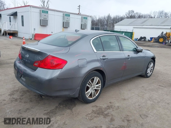 2011 Infiniti G25 x with VIN JN1DV6AR1BM653907, listed as a IAAI auction lot 41628344 with 158,949 mi miles. Bid and sale history available at carsss.com. Image 4.