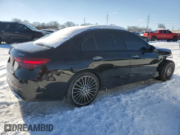 2023 Mercedes-Benz C 300 z VIN W1KAF4HB1PR097320, wystawiony jako Copart lot #85801624 z przebiegiem 28 796 mil mil oraz Szkoda całkowita • Salvage title. Historia ofert i sprzedaży dostępna na DreamBid. Obrazek 3.