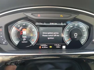 2023 Audi A8 with VIN WAULDAF8XPN011716, listed as a Copart auction lot 48926395 with 14,436 mi miles and Salvage Title. Bid and sale history available at carsss.com. Image 9.