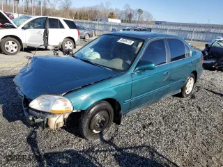 1998 Honda Civic EX with VIN 2HGEJ8548WH511734, listed as a Copart auction lot 46406175 with 215,785 mi miles and Salvage Title. Bid and sale history available at carsss.com. Image 1.