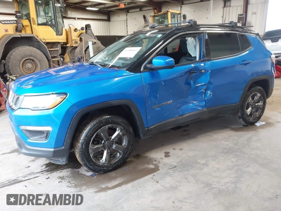 2019 Jeep Compass Latitude with VIN 3C4NJDBB8KT748817, listed as a IAAI auction lot 41289661 with 115,031 mi miles. Bid and sale history available at carsss.com. Image 19.