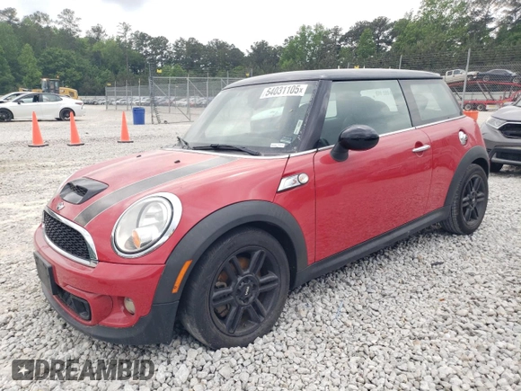 2013 MINI Hardtop S with VIN WMWSV3C58DT389460, listed as a Copart auction lot 54031105 with 59,645 mi miles and Salvage Title. Bid and sale history available at DreamBid. Image 1.