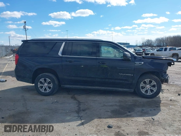 2022 GMC Yukon XL SLE with VIN 1GKS2FKD0NR326393, listed as a IAAI auction lot 41674448 with 43,807 mi miles and . Bid and sale history available at DreamBid. Image 14.