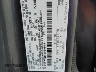 2021 Ford F-150 XL с VIN 1FTFW1E55MFB98189, выставлен на аукционе Copart как лот 58473495 с пробегом 46 648 миль миль и Списание • Salvage title. История ставок и продаж доступна на DreamBid. Изображение 12.