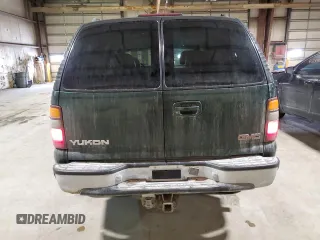 2001 GMC Yukon SLT with VIN 1GKEK13T61J193671, listed as a Copart auction lot 43572535 with 212,529 mi miles and Salvage Title. Bid and sale history available at carsss.com. Image 6.