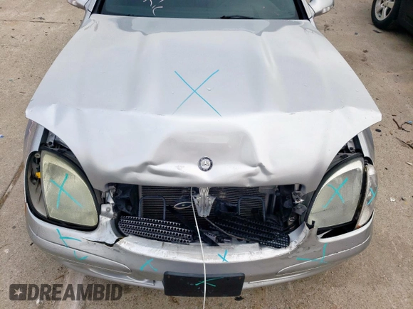 2003 Mercedes-Benz SLK 320 with VIN WDBKK65F73F284794, listed as a Copart auction lot 55833335 with 90,033 mi miles and Salvage title. Bid and sale history available at DreamBid. Image 11.