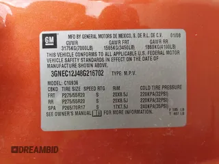 2008 Chevrolet Avalanche LTZ z VIN 3GNEC12J48G216702, wystawiony jako IAAI lot #41753596 z przebiegiem 299 925 mil mil oraz . Historia ofert i sprzedaży dostępna na DreamBid. Obrazek 9.