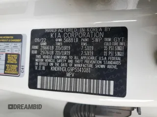 2023 Kia Sorento Hybrid EX with VIN KNDRHDLG9P5141081, listed as a Copart auction lot 65114294 with 0 mi miles and Salvage Title. Bid and sale history available at carsss.com. Image 14.