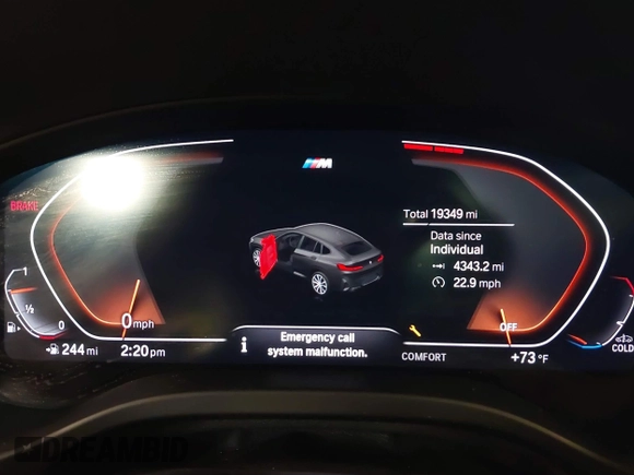 2024 BMW X4 xDrive30i z VIN 5UX33DT06R9U63095, wystawiony jako IAAI lot #40352257 z przebiegiem 19 349 mil mil oraz . Historia ofert i sprzedaży dostępna na DreamBid. Obrazek 14.